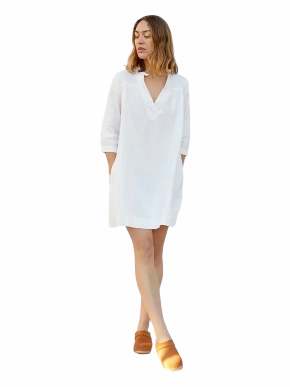 Sugar Candy Mountain Sabine Dress White Linen Size Small